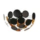 image 2 of Copperhead Black and Copper Semi Flush Sputnik