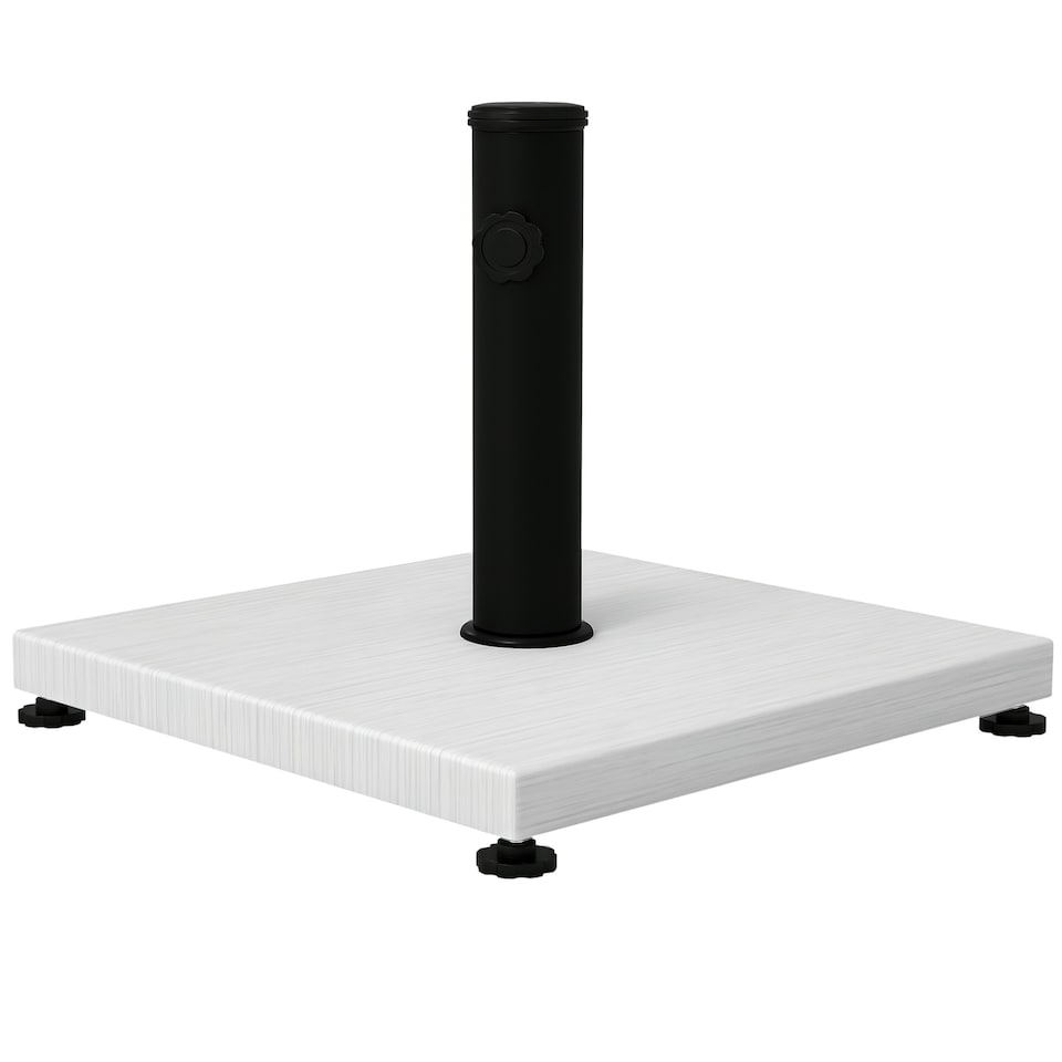 image 1 of Outsunny 12kg Garden Parasol Base w/ Adjustable Foot Concrete Umbrella Stand