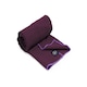 image 1 of Grip Dot Yoga Towel Aubergine