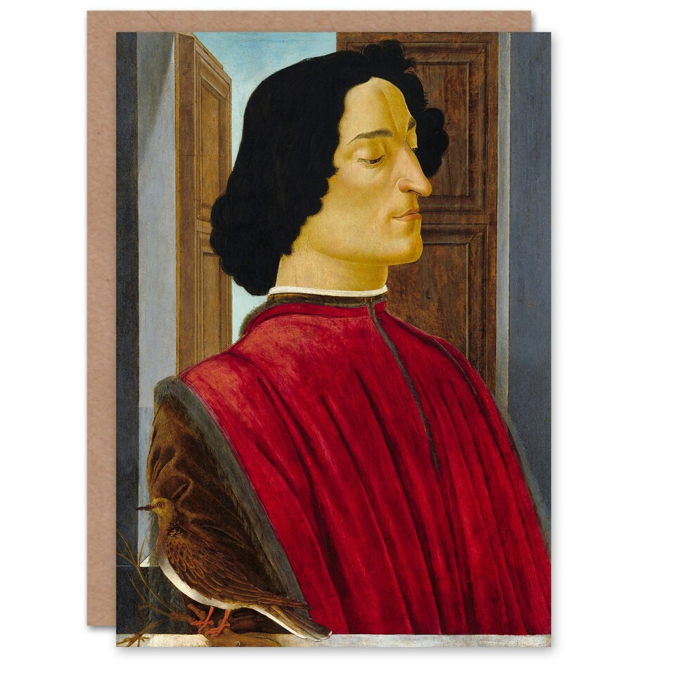 image 1 of Sandro Botticelli Art Card Giuliano de Medici Portrait