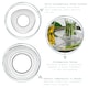 image 2 of LAV Derin Turkish Tea Glass Saucers - 13cm - Clear - Pack of 6 Clear