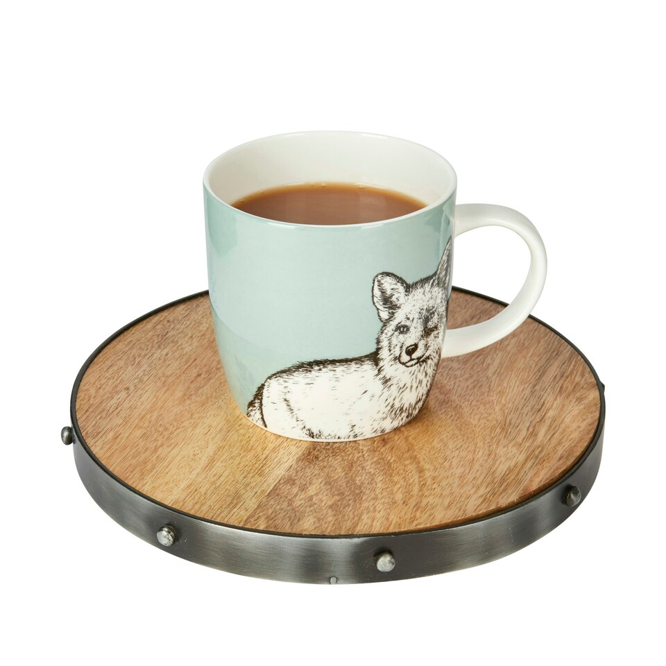 image 1 of KitchenCraft China Fox Mug Green