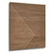 image 1 of NOVECRAFTO Chevron Line 3D Wall Panels – 6 Sheets Covering 1.5 sqm (16.15 sqft) – Decorative PVC Cladding Tiles 50x50cm – Matte Wood & Black Design Wooden