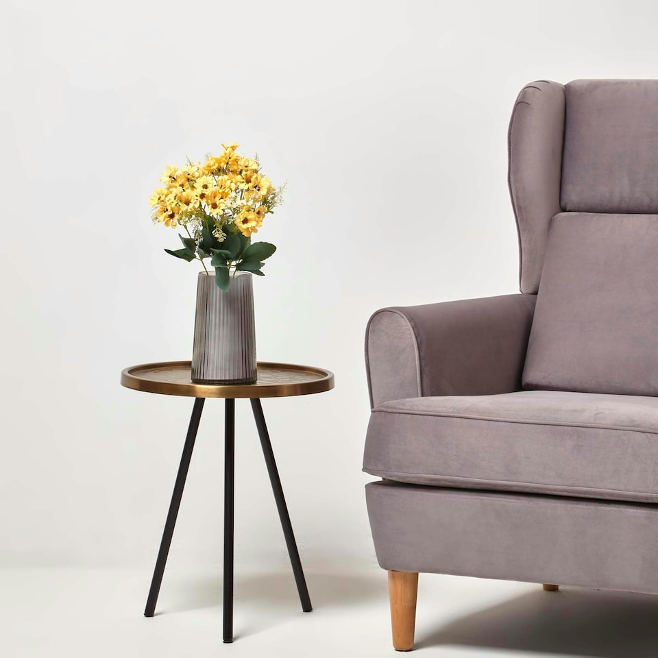 image 1 of Homescapes Artificial Wild Daisy Yellow Bouquet Flower, 46 cm