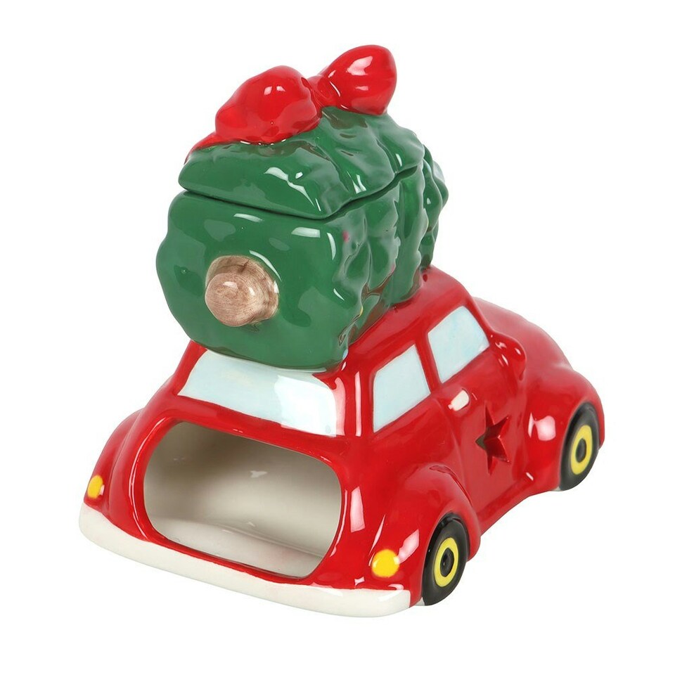 image 1 of Red Car Christmas Tree Oil Burner