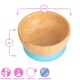 image 3 of Tiny Dining Children's Bamboo Suction Bowl - Pink | Pink | Pink