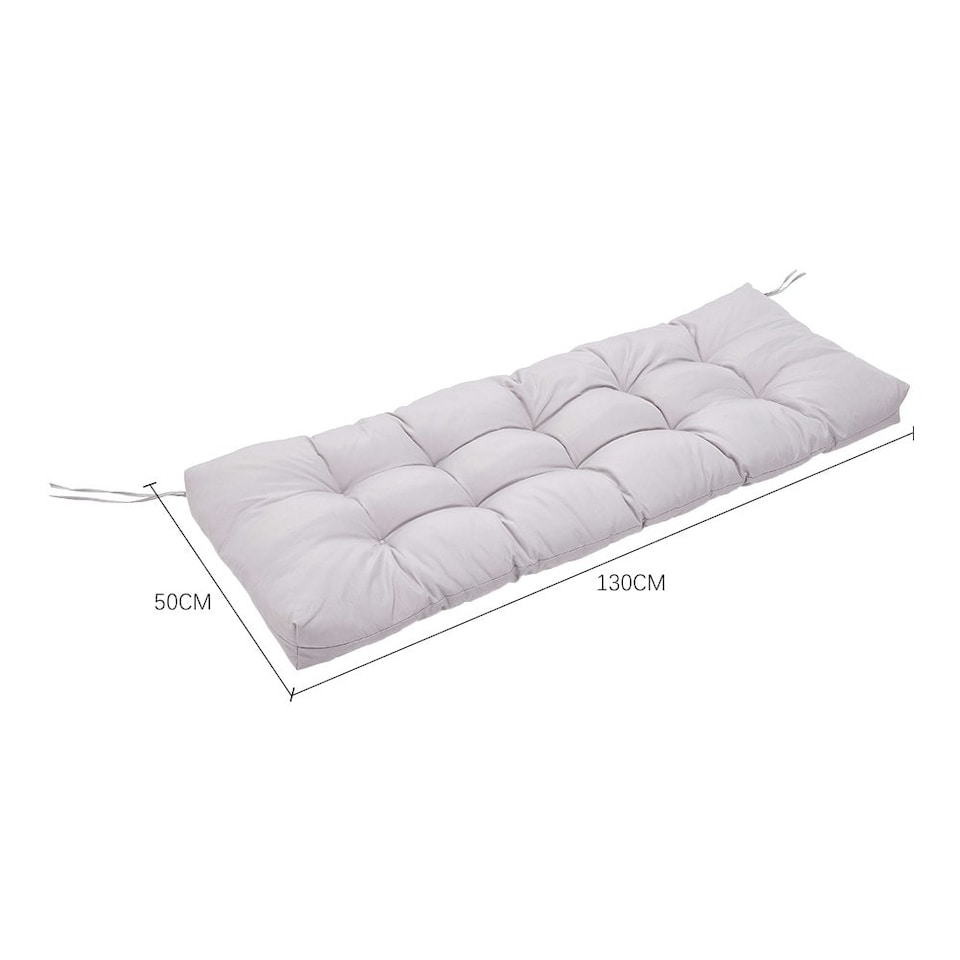 image 1 of Living and Home Waterproof Seat Cushion for Outdoor Benches - Grey | Grey | Chair