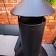 image 6 of 1.4m Tall Outdoor Garden Patio Chiminea Log Burner Fire Pit with Log Store & Cover