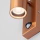 image 4 of CGC MIA Copper Dual Outdoor Wall Light With Motion Sensor Copper