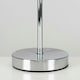 image 2 of ValueLights Weaver Chrome Touch Table Lamp Dark & Light Grey Shade & Bulb Multi