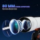 image 4 of Outsunny Astronomy Telescope for Adults and Beginners, 80 mm Aperture Portable Refractor Telescope with 40X/16X Magnification, Adjustable Tripod, Alt-Azimuth Mount, Carry Bag for Travel, White