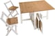image 7 of Santos Butterfly Indoor Dining Set (Set of 4) - Green - Distressed Waxed Pine | Brown | 5
