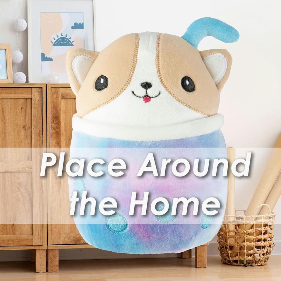 image 1 of Corgi Soft Toy Animal Plush Doggy Cuddly Soft Plushie 18cm Multi-Coloured