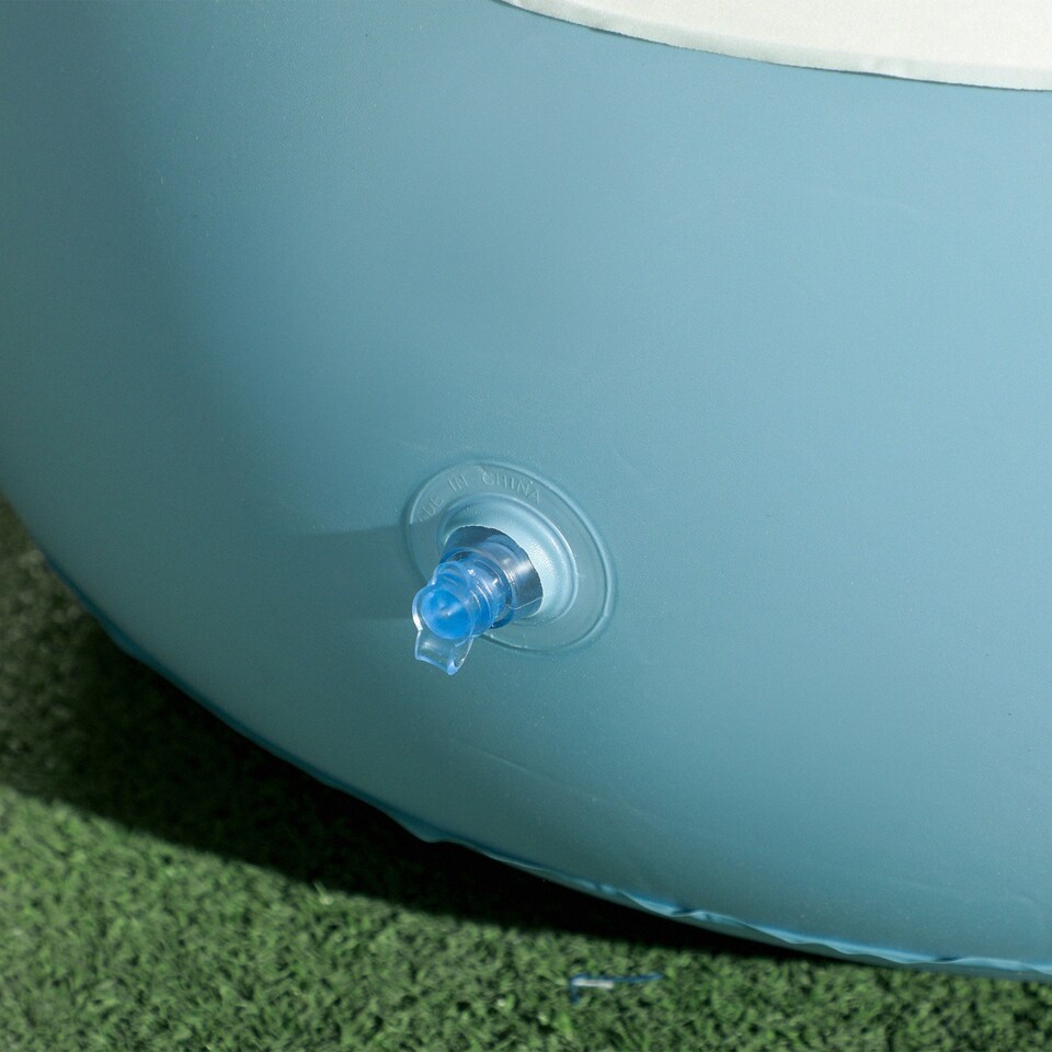 image 1 of Outsunny Inflatable Chair and Footstool for Gaming, Reading, Watching White 