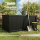 image 10 of Centurion Supports TUNGSTEN 450 Litre 119 Gallon Waterproof Extra Large Lockable Easy-Open Garden Storage Box Outdoor Organiser in Black Black