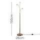 image 2 of ValueLights Dantzig Polished Copper Floor Lamp