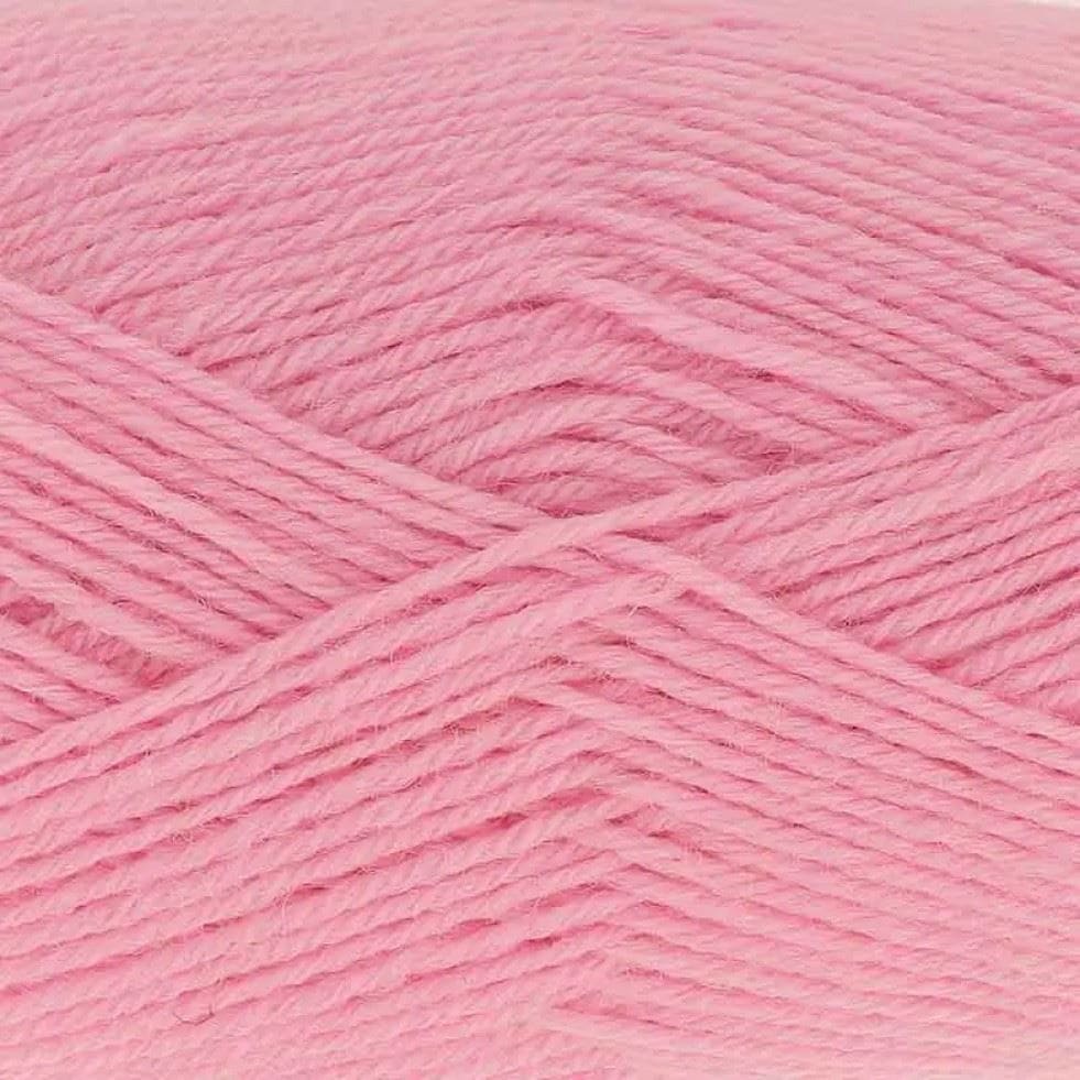 King Cole Pink Merino Blend 4 Ply Yarn (Value Pack 12 x 50g Balls) For Crochet, Knitting - 180m per ball