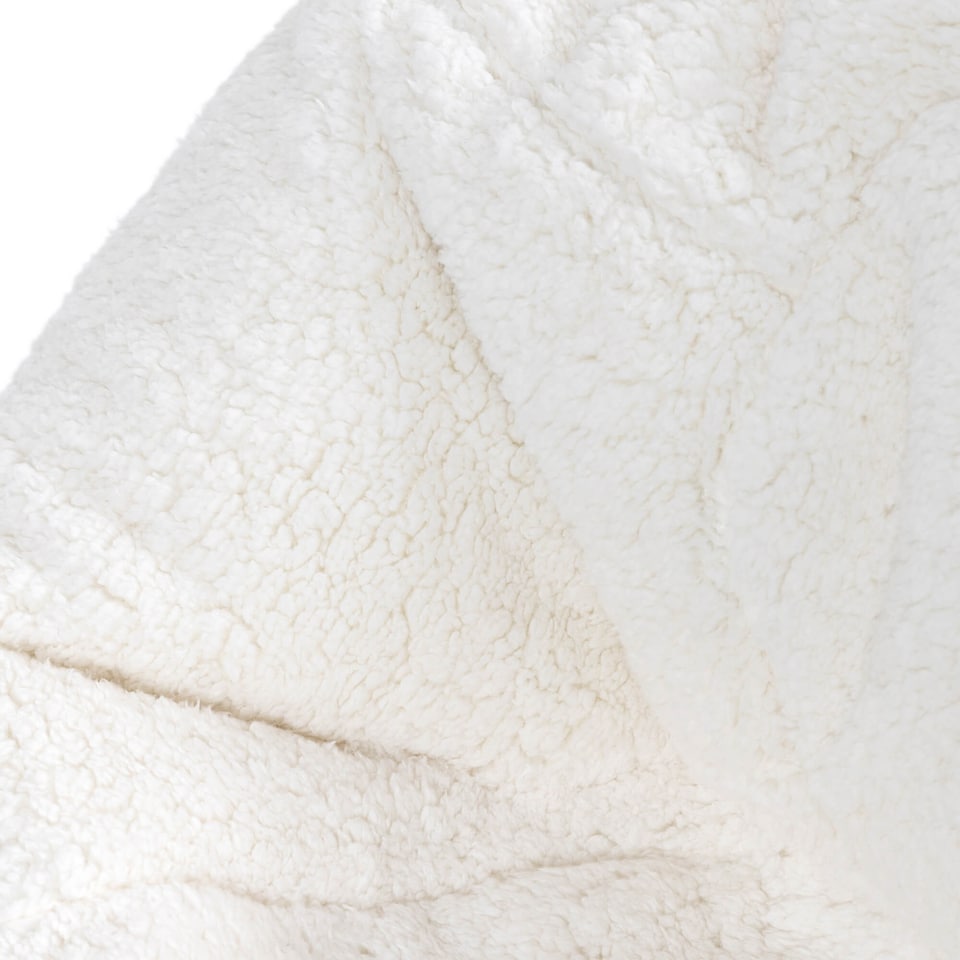 image 1 of icon Kids Kingston Teddy Fleece Classic Bean Bag, Natural, Pack of 2
