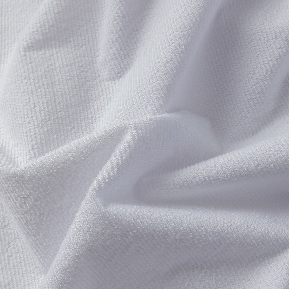 image 1 of 12Inch Deep Waterproof Terry Towel Mattress Protector Soft Touch Non Noisy Fitted Sheet White | King