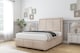 image 2 of Sloomy Lancaster Sand Naples Divan Bed With Mattress No Drawers With 26" Strutted Headboard & 12" Matching Footboard 4' Small Double | Cream | Sand | Small Double | 1