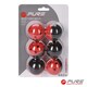 image 2 of Pure2Improve Golf Impact Balls Set of 6 Red | Black