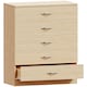 image 9 of Vida Designs Riano 5 Drawer Chest of Drawers Bedroom Storage, Pine