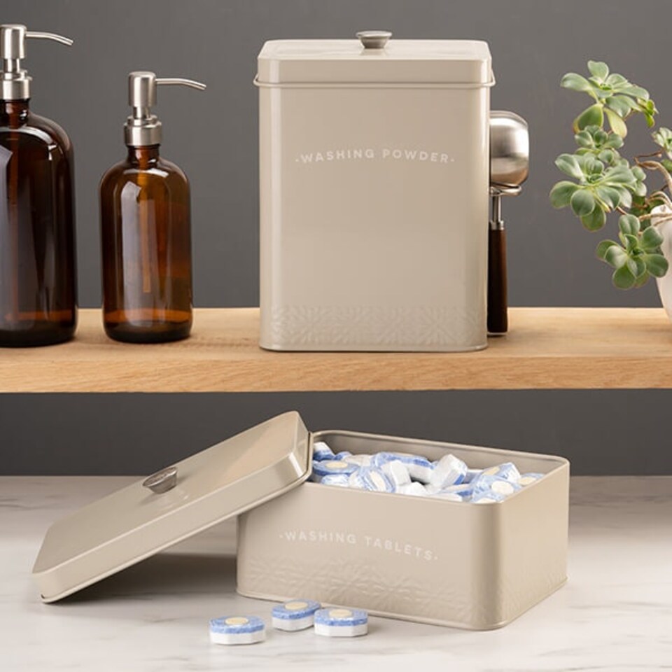 image 1 of Artisan Street Washing Tablet Storage Tin Cream