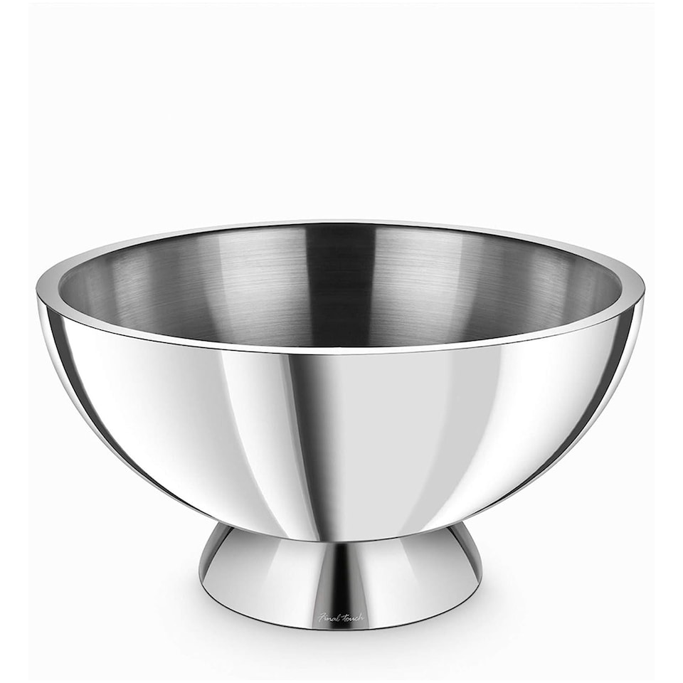 image 1 of Final Touch Double Walled Stainless Steel Beverage Bin 14000ml Silver