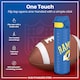 image 3 of Leak Proof Slim Water Bottle, Stainless Steel, NFL, 600ml (20oz) | Blue | NFL Rams | One Size