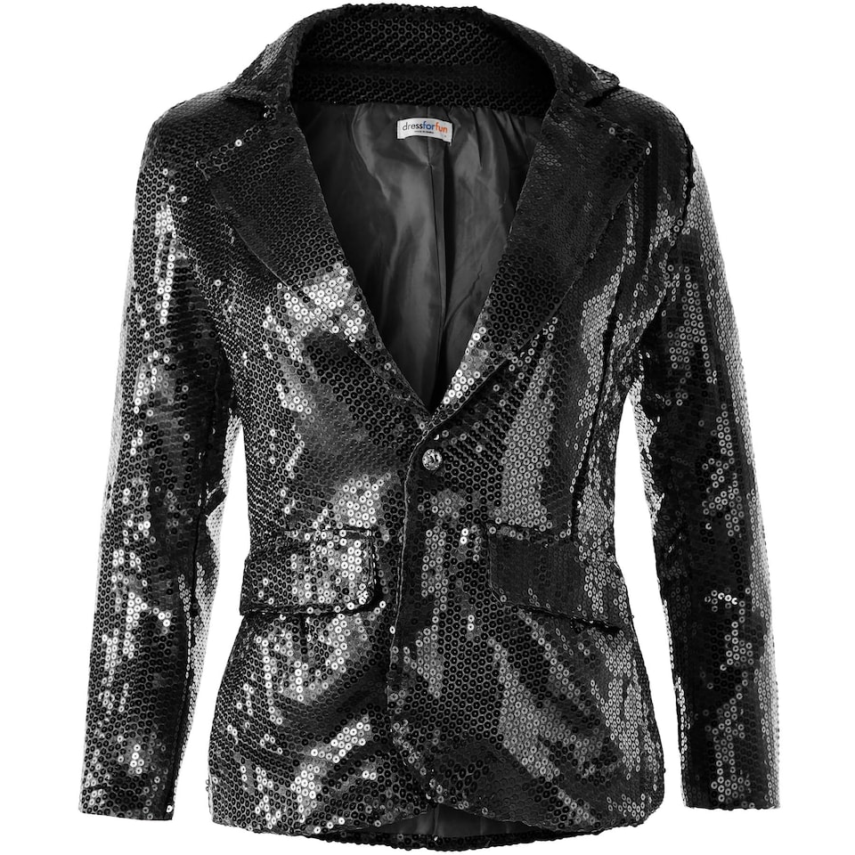 image 1 of Womens sequin jacket | Black | black | 1