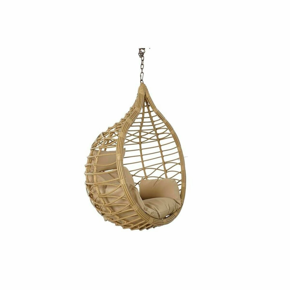 image 1 of Hanging garden armchair DKD Home Decor Brown Beige Light brown Aluminium synthetic rattan 90 x 70 x 110 cm 100 x 70 x 125 cm (10 Brown