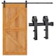 image 1 of Yaheetech Barn Door Sliding Hardware Black