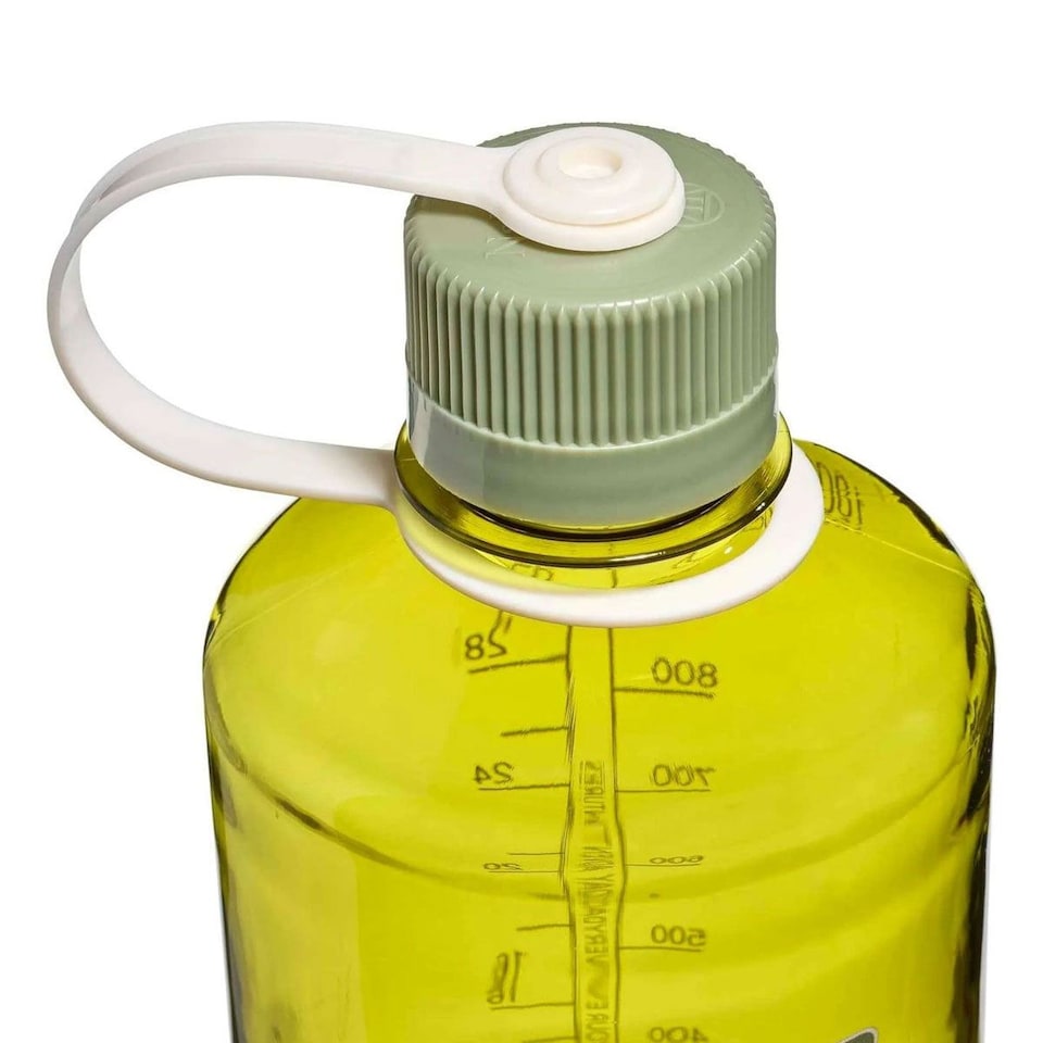 image 1 of Nalgene Narrow Mouth 1L Tritan Renew Water Bottle - Endive - Oil Green Cap