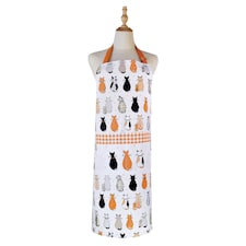 Ulster Weavers Cats In Waiting Apron - Cotton Orange