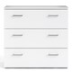image 2 of Space Chest of 3 Drawers in White