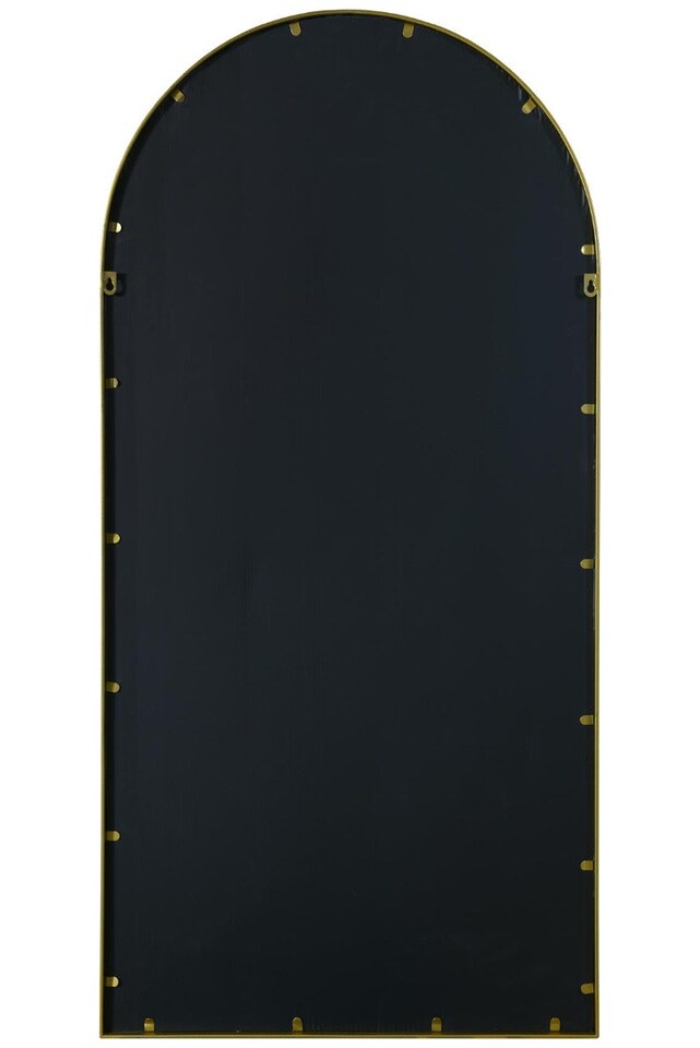 image 1 of The Arcus - Gold Metal Framed Arched Wall Mirror 47" X 23.5" (120CM X 60CM) | Gold