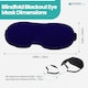 image 2 of 3D Sleep Eye Mask with Adjustable Strap Luxury Blindfold Sleep Mask