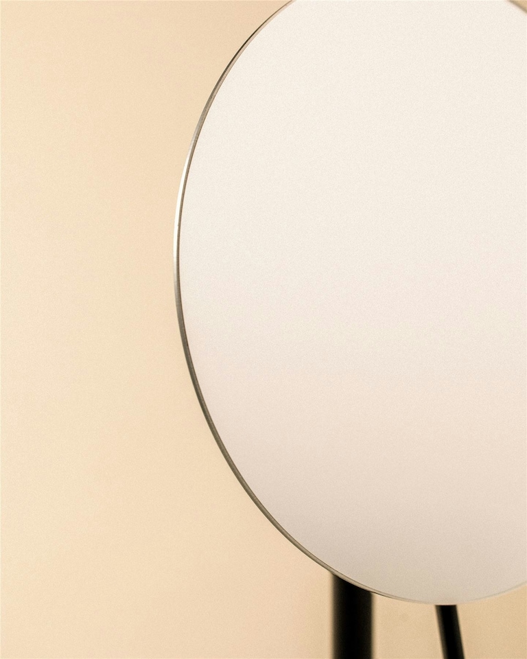 image 1 of Cosmic Magnifying Mirror with Dimmable LED Light for Bathroom, Matt Finish Black | Multi