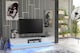 image 3 of TV Unit TV Stand Media Cabinet Sideboard Grey High Gloss Doors LED 180cm