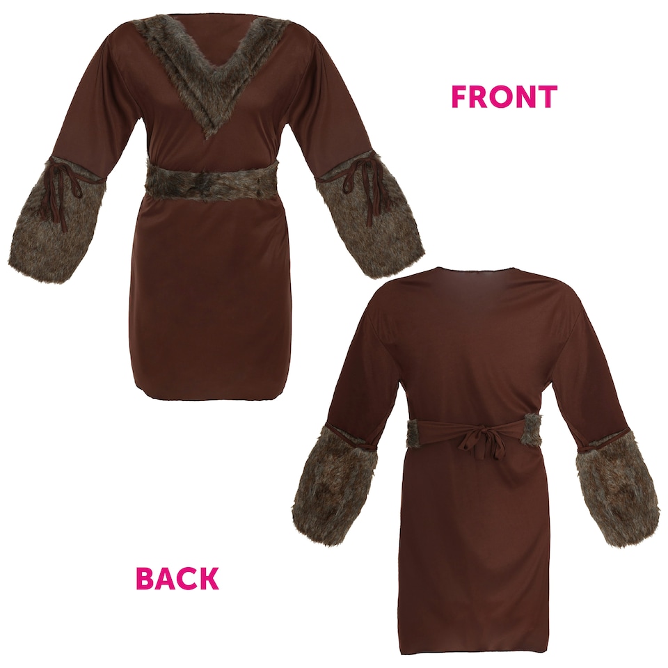 image 1 of Viking Warrior Costume | Brown | XL
