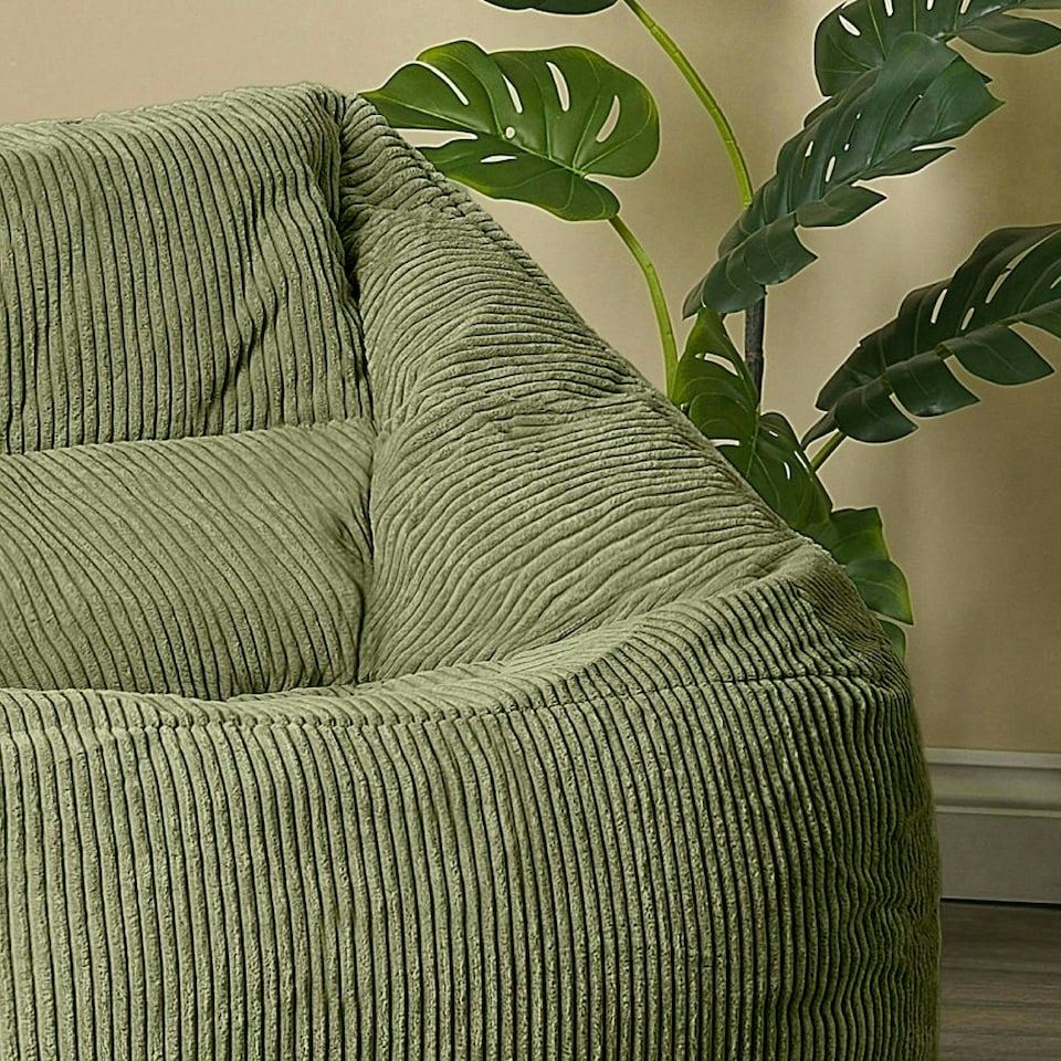 image 1 of Natalia Large Beanbag Corduroy Sage Green | Green | Green | XL | 1