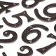 image 2 of Hammer & Tongs Rustic Iron Numeral - Number 8 - H80mm - Black