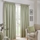 image 1 of Fusion Galaxy Pencil Pleat Curtains Green