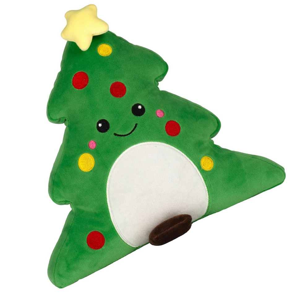 image 1 of Mumbles Squidgys Christmas Tree Plush Toy - Green - One Size (UTPC7572)