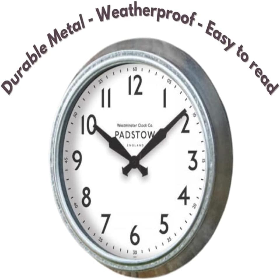 image 1 of Marco Paul 26cm Traditional Silver Clock Silver