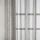 image 3 of Pair of Pandora Grey Metallic Print Voile Panels 122 cm (48 inch) Rod Pocket Panels for Bedroom and Living Room