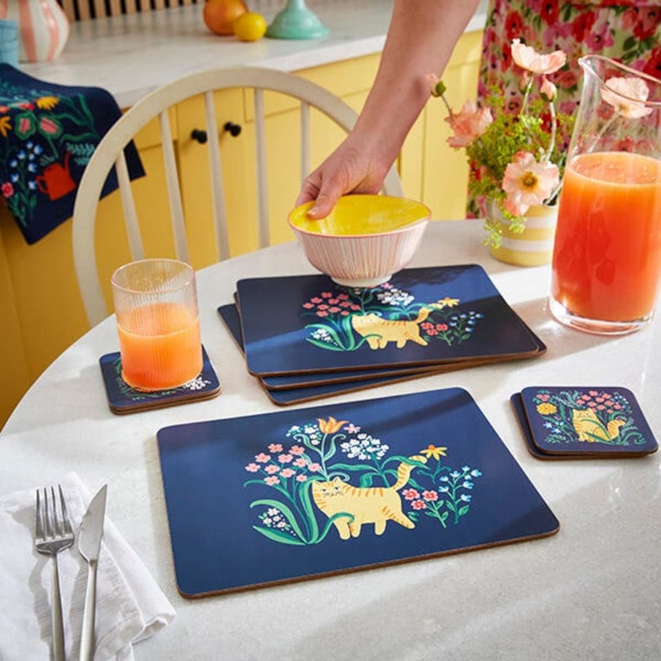 image 1 of Ulster Weavers Marmalade Meadow Set of 4 Coasters