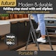 image 4 of Futura 2 Step Ladder Grey, Heavy-Duty Steel Folding Home DIY Step Stool with Wide Non-Slip Steps & Anti Slip Feet 150kg Capacity