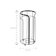 image 2 of Showerdrape Dante Black Spare Toilet Roll Holder | Black | 1