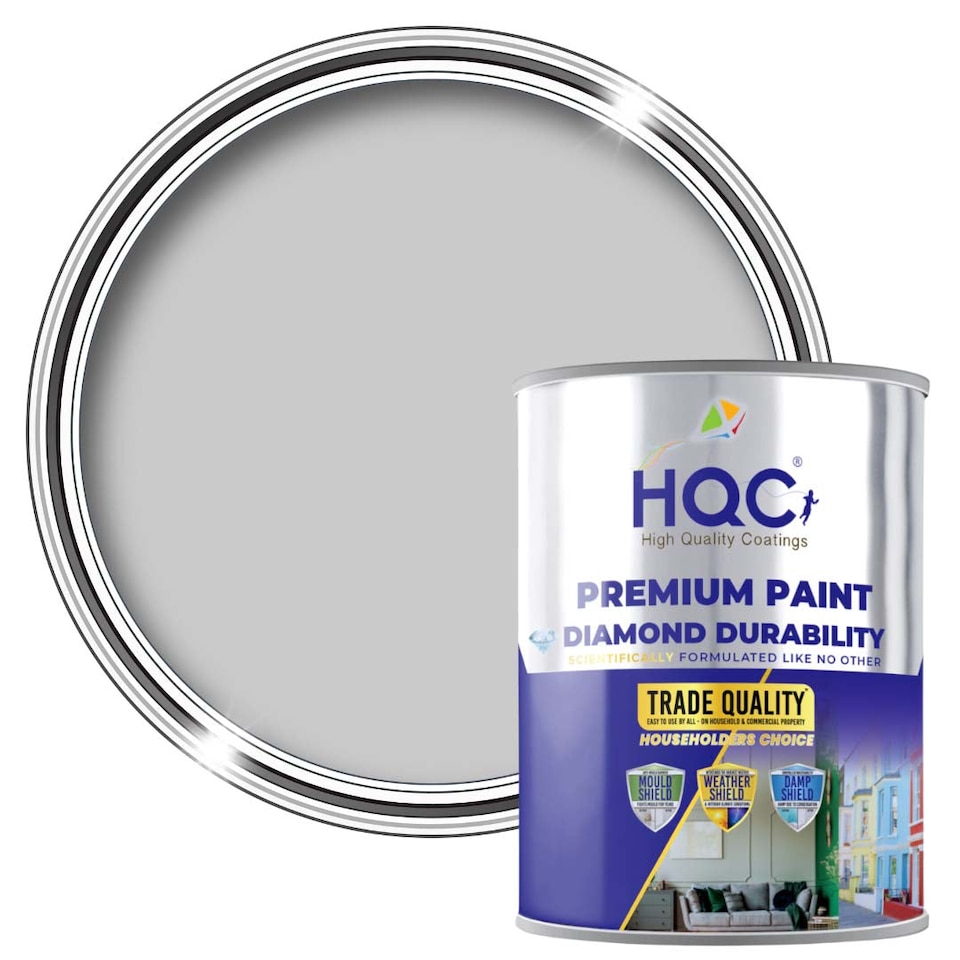 image 1 of HQC Anti Mould Paint - Prevents Mould on Interior Walls & Ceilings - Dove Grey - 2.5L